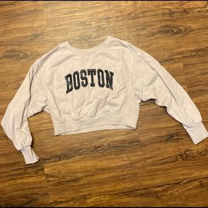 Boston cropped sweater
